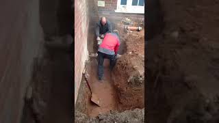 Cut-Off Saw Kickback while cutting pipe in trench