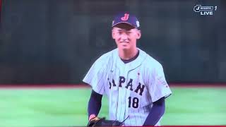 高校野球 大学野球 2023 侍JAPAN壮行試合⚾️🇯🇵 高校日本代表🆚大学日本代表 高校日本代表 前田悠伍投手1 #高校野球 #侍ジャパン #高校日本代表 #前田悠伍 #大阪桐蔭