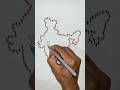 How To Draw Indian Map !! Easy Drawing for Beginners