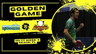 MATCH HIGHLIGHTS: GOLDEN MATCH | Seattle Spinners vs Bay Area Blasters | MLTT  Week 4 (Miami,FL)