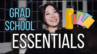 Grad school essentials and must haves (school psychology)