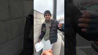 Heart-Stopping Moment $8,000 Blessing for a Homeless Man! #shorts