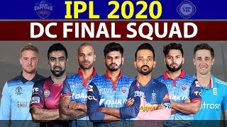 IPL 2020 Delhi Capitals Team Squad | DC Final & Confirmed Squad | DC Players List