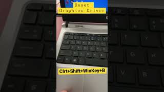 Screen Freeze | Laptop Screen Freeze or Stuck | Reset Graphics Driver