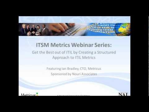 Creating a structured approach to ITIL metrics – a webinar from Nouri Associates