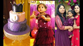 The Day we celebrated before lockdown|Vedhu's First Birthday Party| Review of Venue|Cake| Dress|Food