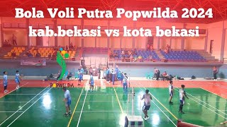 Bola Voli Putra popwilda 2024 kab.bekasi vs kota bekasi set 3