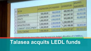 Talasea Acquits Ledl Funds