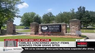 Families concerned about items removed from grave sites
