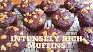 Intensely RICH and flavorful, Insanely mouthwatering and delicious. The best muffin of all time