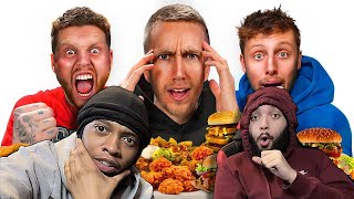 YOU CAN'T GO AGAINST HIM 😭 | AMERICANS REACT TO SIDEMEN 'MAN VS FOOD' CHALLENGE