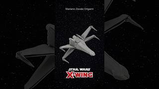 Star Wars X-Wing Fighter Origami | Skywalker plane Origami | Darth Vader Origami #shorts