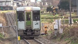 釜石線キハ100系　青笹駅入線