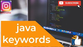 keywords in Java I Malayalam tutorial l Java programming