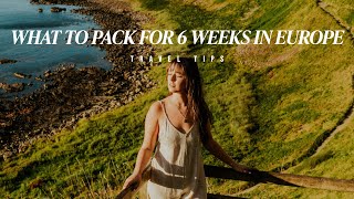 PACKING FOR 6 WEEKS IN EUROPE IN 2 BACKPACKS | What to pack for Europe and how to pack it