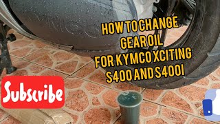 DIY: HOW TO CHANGE GEAR OIL FOR KYMCO S400 AND S400i