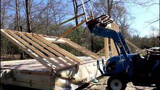 Off Grid Cabin Build | Standing Walls | Episode 3