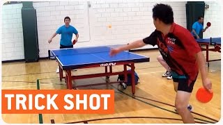 Amazing Ping Pong Trick Shot | Behind the Back