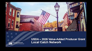 USDA_Value-Added Grant Program_Local Catch Webinar 2026