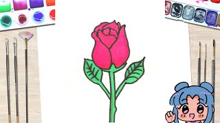 jak narysować róże how to draw a rose