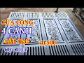 $ Cửa Cổng Sắt 4 Cánh, Cắt CNC cực đẹp, 7 tr 500 $ | TU SAT TV