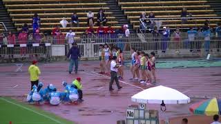 2017京都ジュニア陸上    女子1500ｍ予選4組　途中ストップ編