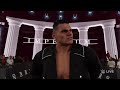 wwe 2k24 gunther with ludwig kaiser entrance celebration scene