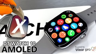 DT WATCH 10 Unboxing & Full Review Best Sport SmartWatch (Amoled/4GB ROM/Local Music/TWS) - ASMR