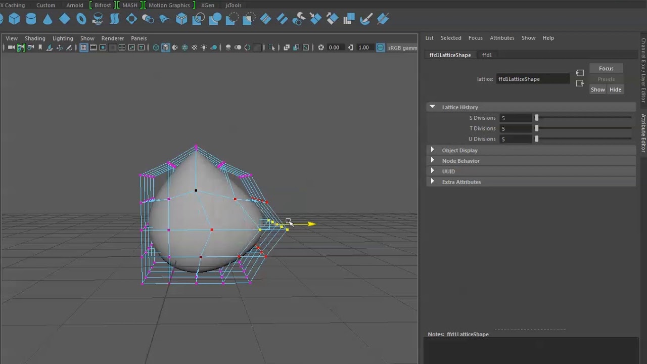 How To Use The Lattice Deformer In Maya? - YouTube