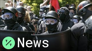Crowds Gather at Portland Protests from Far-Right Rally, Far-Left Antifa Forces