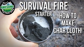 Emergency Survival Fire Starter - Char Cloth | TA Outdoors