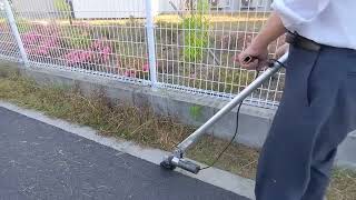 安くて使えるベビーサンダー使用の草刈機　Cheap and convenient lawn mower with baby sander