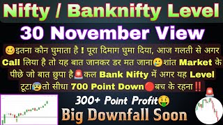 Nifty Prediction For Tomorrow | Bank Nifty Tomorrow Prediction| Nifty Banknifty Analysis 30 November