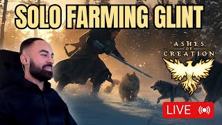 Solo Farming Glint!! -  Ashes of Creation alpha two - Phase two