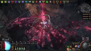 POE3.22 Scion Armour Stacking  Wave 27~30 Simulacrum no death