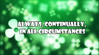 Always, Continually, in all Circumstances (1 Thessalonians 5:16-23)  Mission Blessings