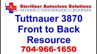 Tuttnauer 3870 Front to Back Resource