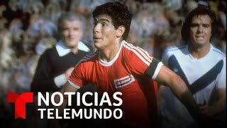 Sin dinero y bajo lluvia torrencial: así comenzó la leyenda de Maradona | Noticias Telemundo