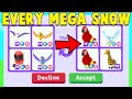 I traded EVERY MEGA SNOW WEATHER PET in Adopt Me!