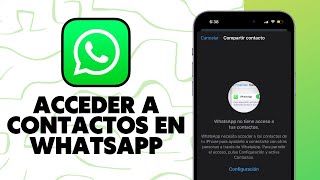 🟢Cómo PERMITIR que WhatsApp Acceda a los Contactos en iPhone iOS 17