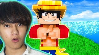 ក្មេងប្រុសPirate Luffyបានមកដល់Minecraftហើយ