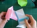 origami pencil holder instructions 折り紙 鉛筆立て 簡単な折り方