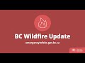 BC wildfire update (August 19, 2023)