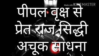 पीपल वृक्ष से प्रेत राज को सिद्ध करने की साधना अचूक साधना है 7206702379