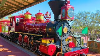 Walt Disney World Railroad Full Ride 2023 | Magic Kingdom Orlando Florida