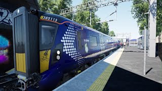 Train Sim World 3 - Class 386 departing Falkirk High for Edinburgh Waverley