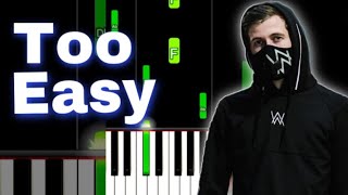 Alan Walker Faded Easy Piano Tutorial Chords Chordify
