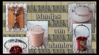 Manijas con alambre - Gancho para perchero con alambre - Alambrismo