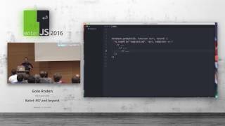 enterJS 2016 - Golo Roden – Babel: ES7 and beyond