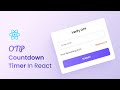 How To Create OTP Countdown Timer in React JS